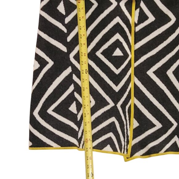 Marble Buckle Detail Longline Art-to-Wear Cardigan Sweater Jacket Size M - Picture 9 of 13